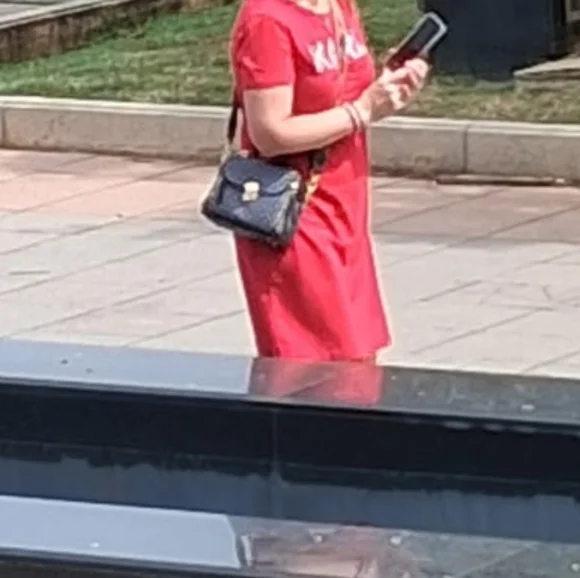 Karl Lagerfeld Red Women's Dress - Picture 10 of 12